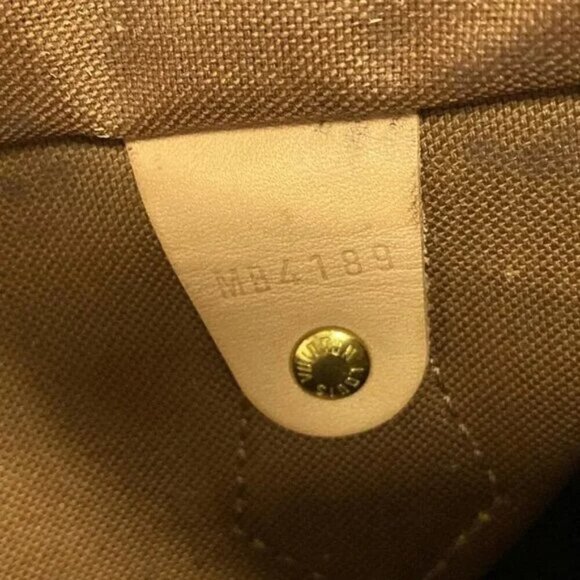 100% Authentic LOUIS VUITTON Speedy 25 M41109 Monogram Handbag Monogram Canvas - Picture 13 of 14